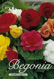 Begonia Double Mixed met 5 zakjes verpakt a 3 bollen